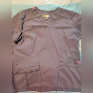 Womens grey scrub set.